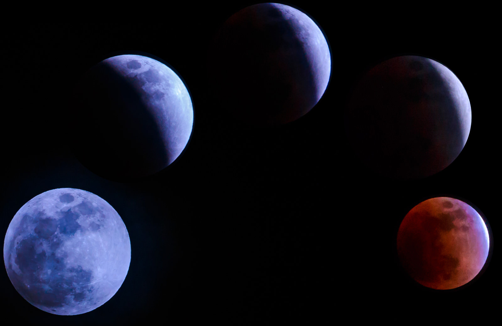 うつりゆく満月 皆既月食 の写真 画像 フリー素材 ぱくたそ