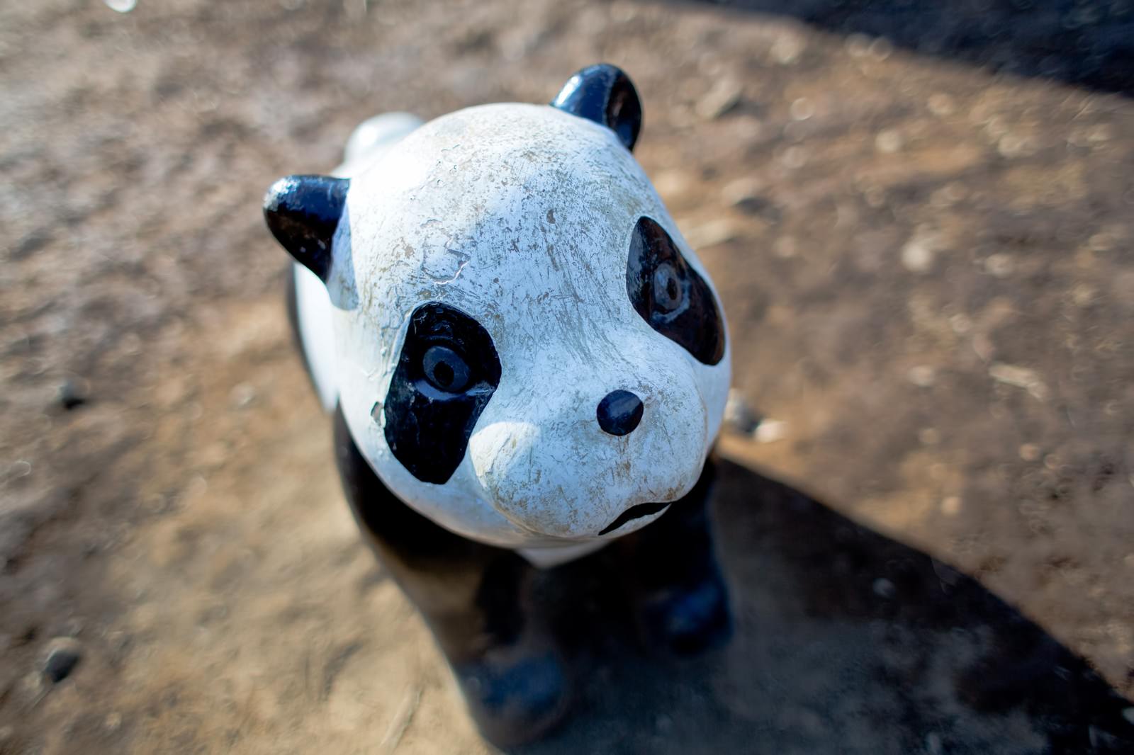 ボロボロのパンダの遊具の写真を無料ダウンロード フリー素材 ぱくたそ