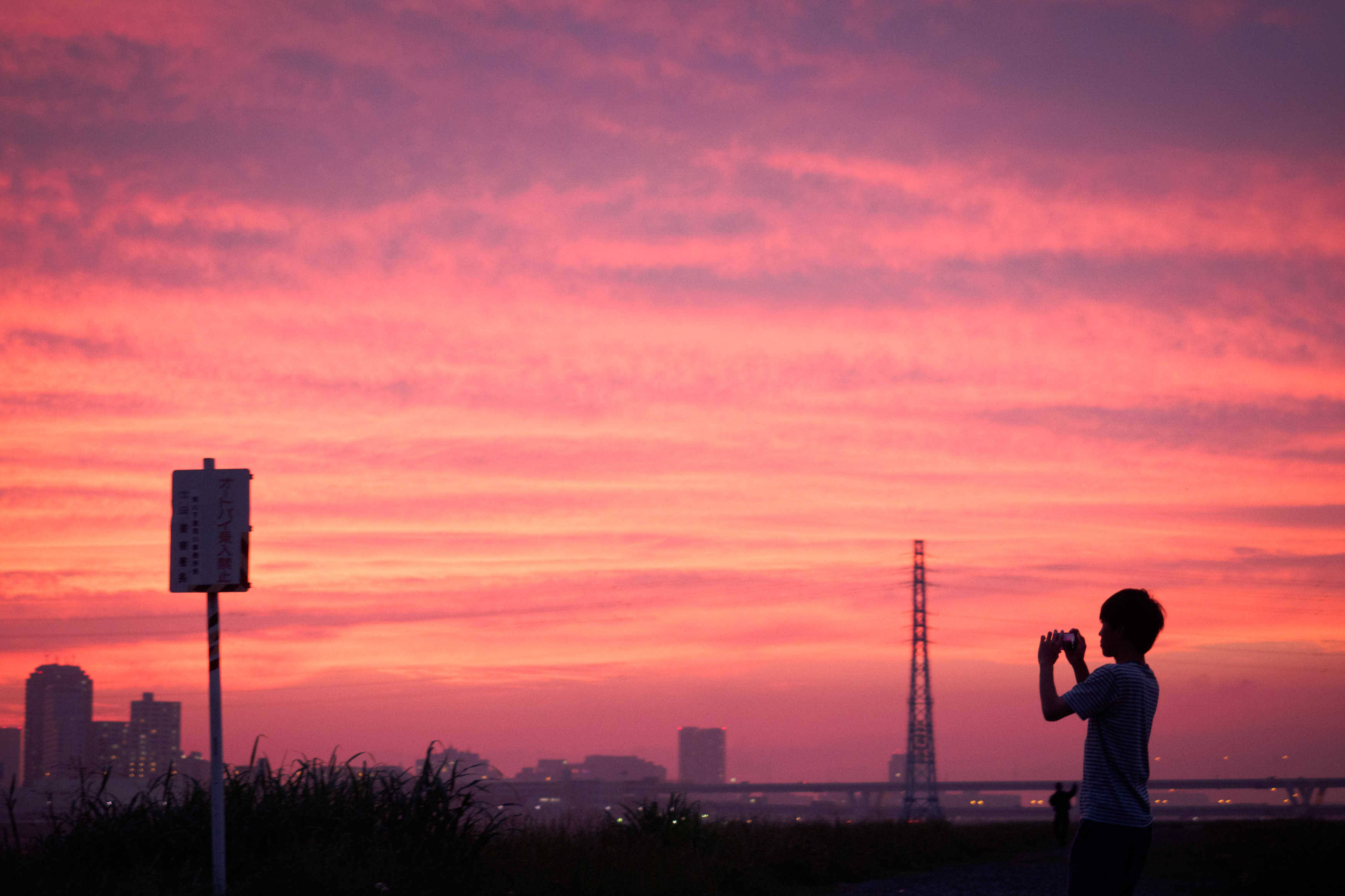 夕焼け 背景 フリー