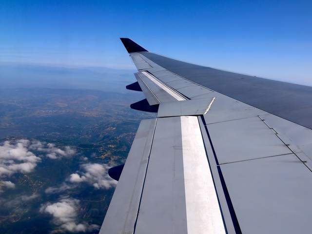 フライト 航空機内から の写真 画像 フリー素材 ぱくたそ