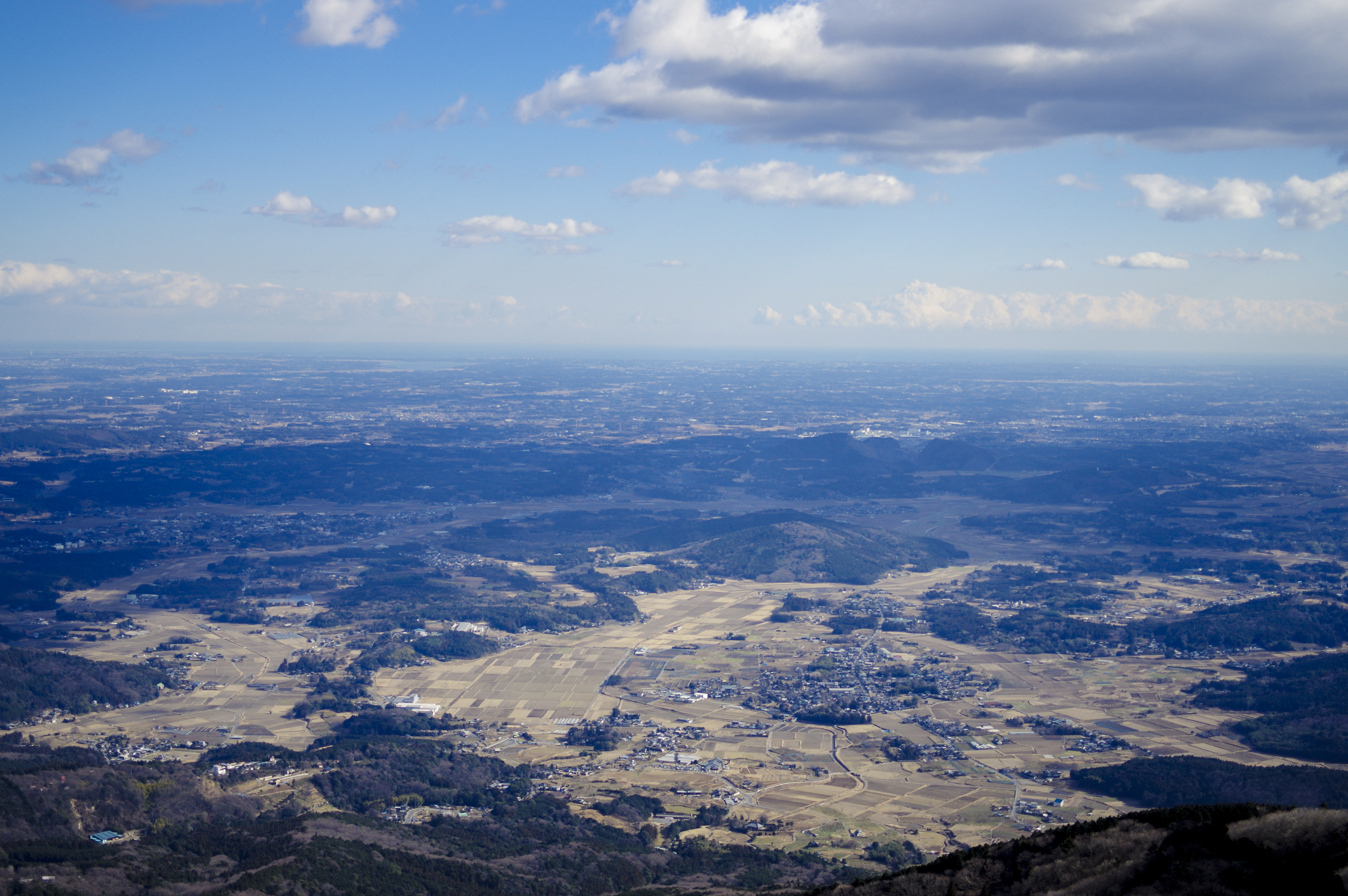 筑波山から見る関東平野の写真素材 ぱくたそ