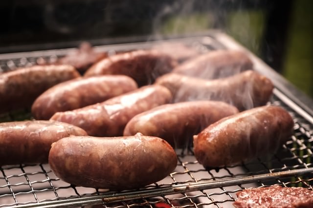 網焼きのソーセージの写真 画像 フリー素材 ぱくたそ